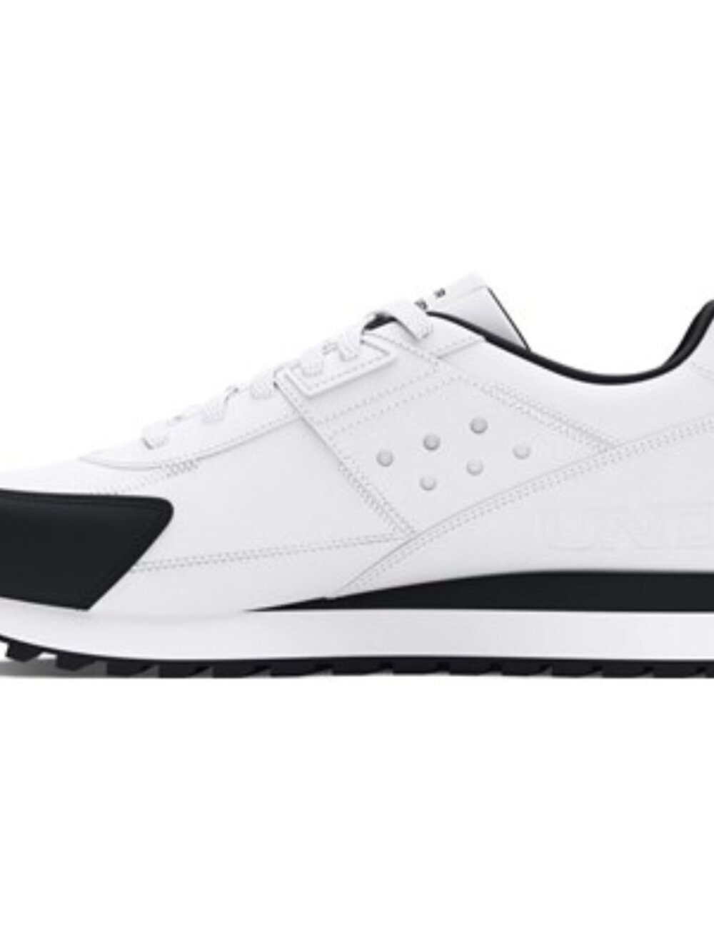 Under Armour - Mens Essential Runner Shoes, size 12 US mens, color white.